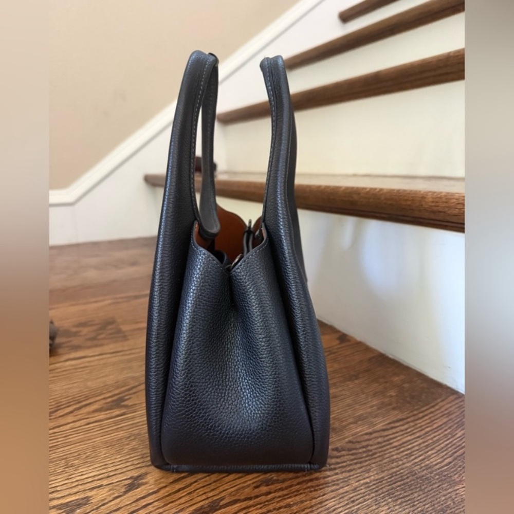 Coach Black Pebbled Leather Shoulder Bag - Picture 5 of 12